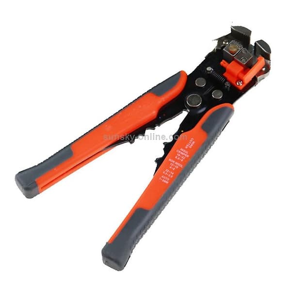 0.2-6.0mm Multifunctional Automatic Wire Stripper Crimping Pliers Disassembly Tool (color: Red)