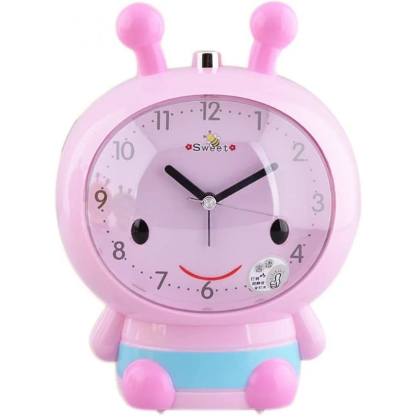 Mordely Bee Children's Alarm Clock Scanning Mute Cartoon Snail Wake Up Dual Tone Alarm Clock Is The Best Gift For Children