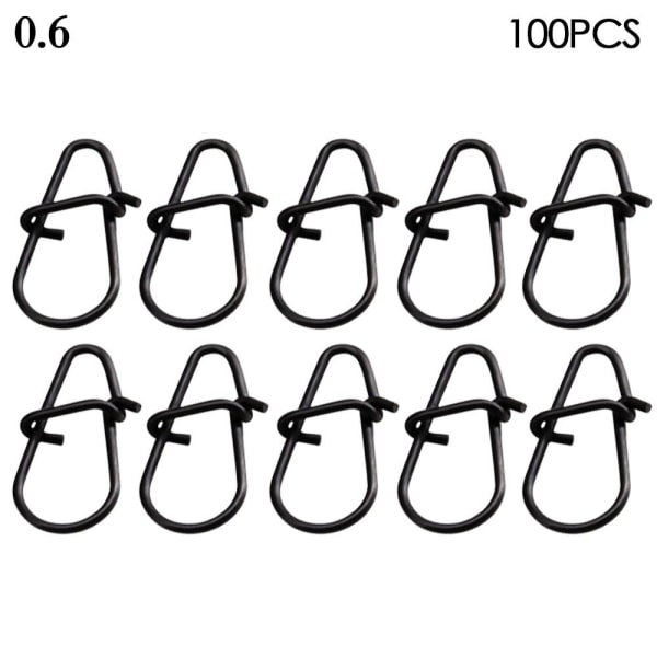 Mordely 100ST Fiske Hängande Snap Barrel Swivel 0,6 0.6