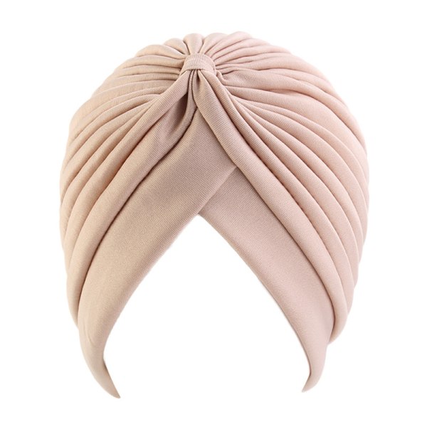 Mordely Kvinnor Plisserad knut Twist Cap Huvudband Headwrap Hat 26