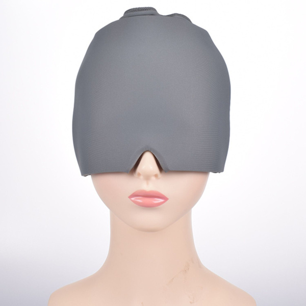Mordely Huvudvärk Cap Ice Pack Hatt GRÅ grey