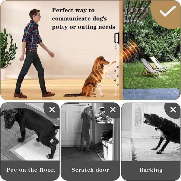 Hundpottträningsklocka Hunddörrklocka 1
