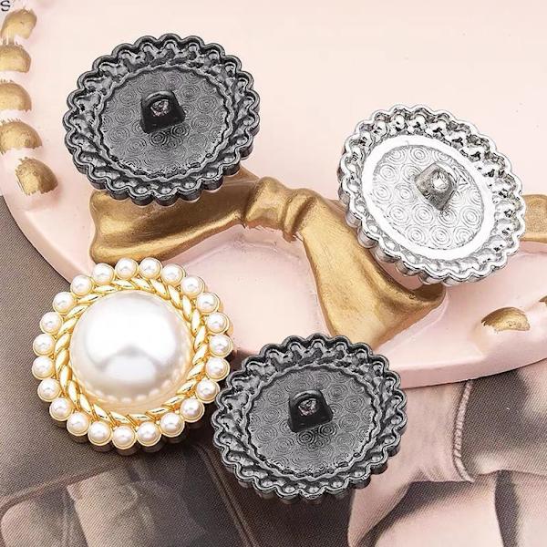 Mordely 10st Pearl Clothing Knappar Skjorta Knappar SVART 23MM10ST 10ST black 23MM10pcs-10pcs