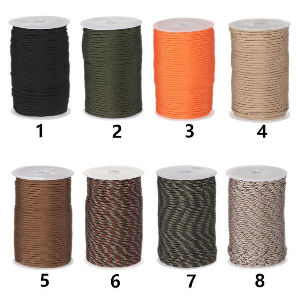 Mordely 100 meter 9-Core Paracord Rope 0 Military Standard 5