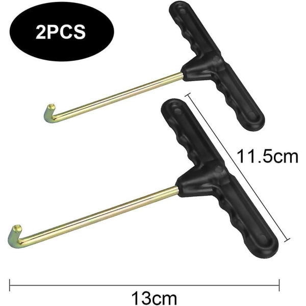 2023 2 Pieces Trampoline Hook 13*11.5cm Spring Pull Tool Trampoline Spring Hook T Hook Pull Trampoline Spring Tool For Tent