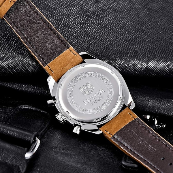 Mordely Men's Chronograph Analog Quartz Movement Watch Fashion Business Sports Watch