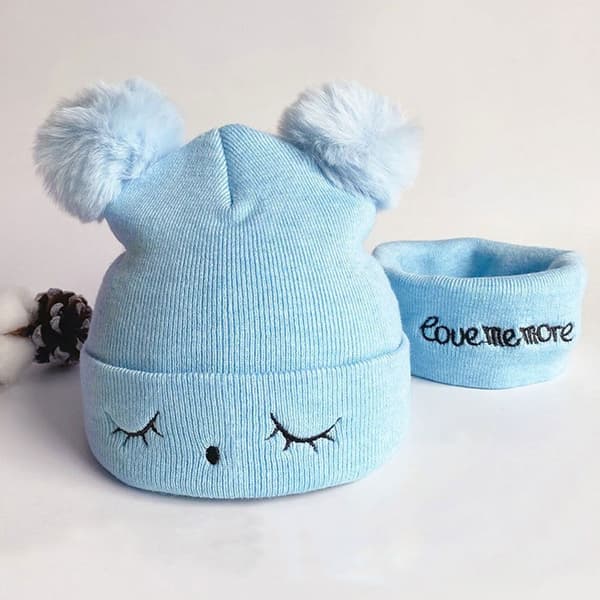 Stickad mössa för barn Baby SKY BLUE STYLE 2 STYLE 2 Sky blue Style 2-Style 2