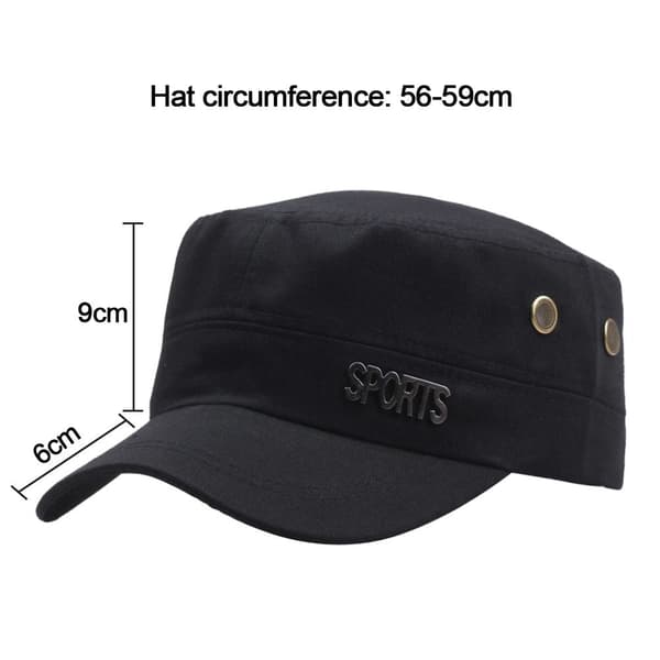Mordely Män Militär Cap Flat Top Caps NAVY2 navy2