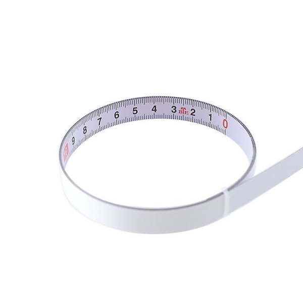 Mordely 2 Meters Sticky Scale Steel Ruler With Glue Scale Tape Measure Self-adhesive Ruler-middle Division
