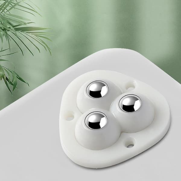 Mordely 360 Rotatable Steel Bead Pulley Storage Box Roller For Storage Boxes Cabinet White