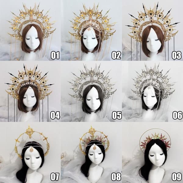 Mordely DIY Crown Material Kit Gothic Lolita Tiara 08