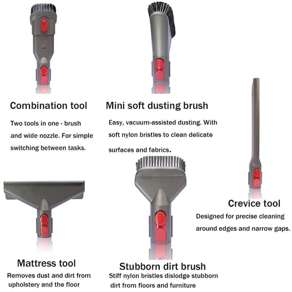 Mordely Dammsugarborsthuvud för Dyson V7 V8 V0 V
