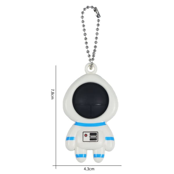 Mordely Push Bubble Spaceman Bag Nyckelring Silikonleksak för barn vuxen