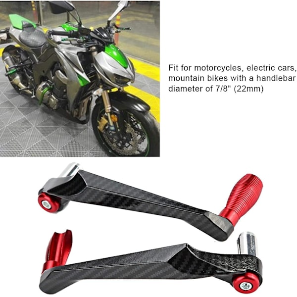 Motorcycle Brake Clutch Lever Guards, 7/8 Inch Universal Aluminum Alloy Motorbike Handlebar Brake Guards For Scooters Motorbikes Bikes Mountain Electr