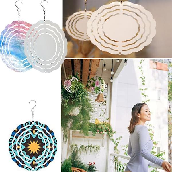 Mordely Sublimation Wind Chimes Blanks Wind Chimes 76X76X1MM 76x76x1mm