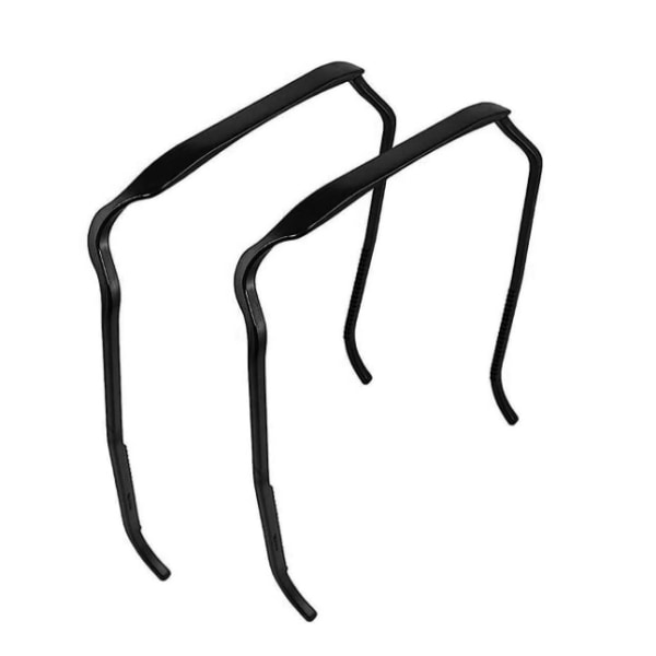 Mordely 2st lockigt tjockt hår medelstort pannband, osynlig hårbåge, verktyg för fixering av frisyr för lockigt hår black