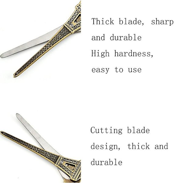 Stainless Steel Eiffel Tower Scissors Handmade Thread Tea Bag Scissors (red Bronze)