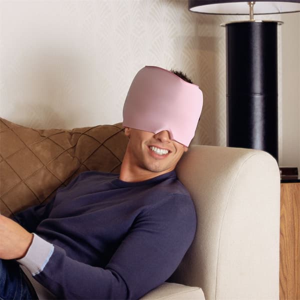 Mordely Huvudvärkslindring Cap Ice Pack Hatt ROSA pink