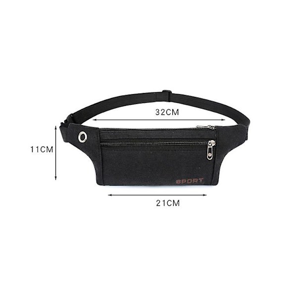 2023 Mobile Phone Canvas Waist Bag Multifunctional Outdoor Sports Mountaineering Mobile Phone Bag Men's Chest Bag