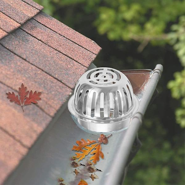 Aluminum Gutter Screens Gutter Guard Rust Proof Gutter Screens Waterproof Help Keep Drain Clear - For Gutters Downspout