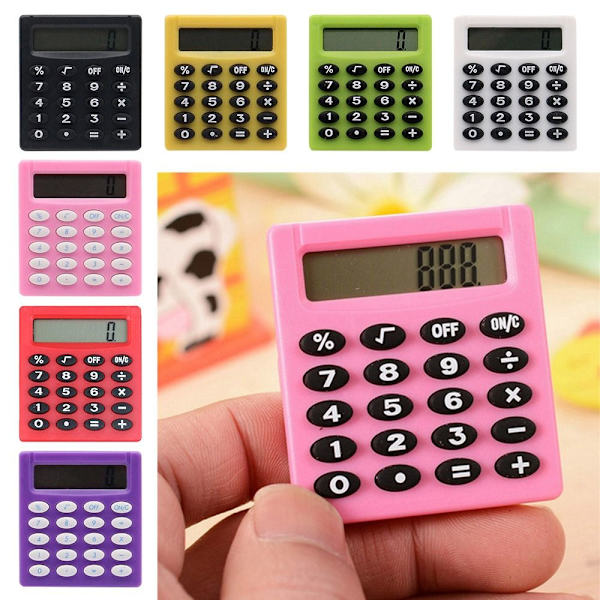 Mordely 3PCS miniräknare Vetenskapliga miniräknare ROSA Pink