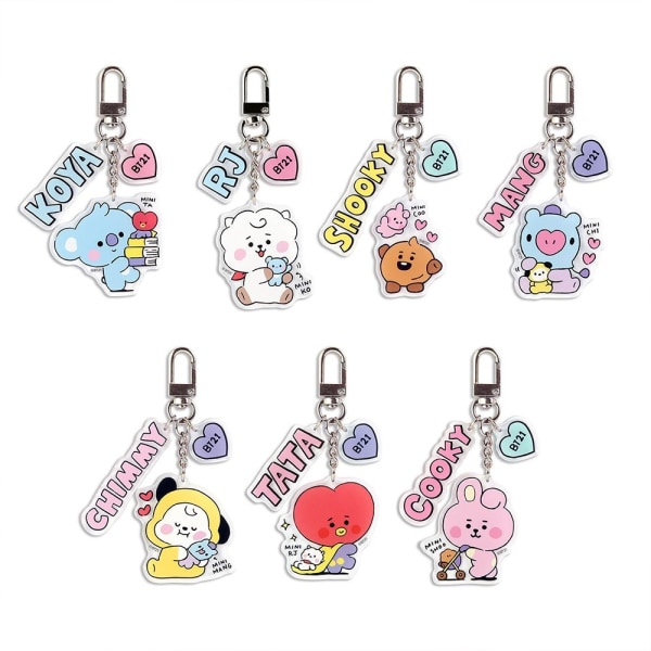 Mordely BTS Nyckelring BT21 Nyckelring