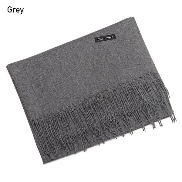 Mordely Cashmere Scarf Ullsjal GRÅ grey