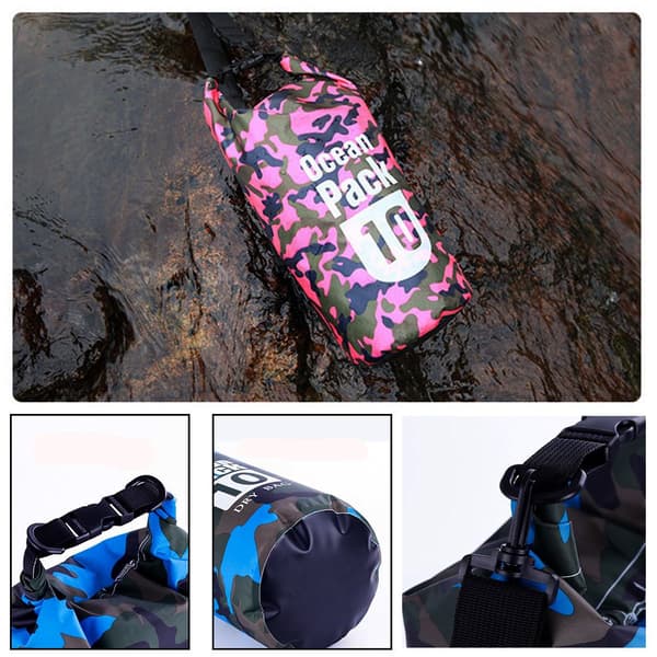 Mordely Vattentät torrväska strandbadväskor River Ocean ryggsäck Orange 20L
