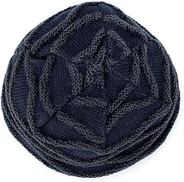 Mordely Vinter varm mössa med vävt mönster mjukt fleecefoder Unisex black