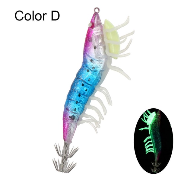 Mordely Bläckfiskkrok bläckfisk bete FÄRG D Color D
