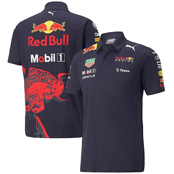 Mordely Ny F1 Racing Suit Red Bull Kortärad Top Polo polo 1 m