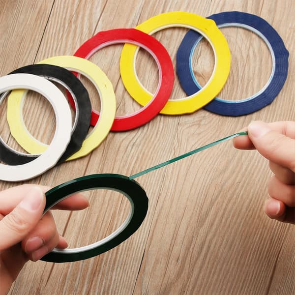 Mordely 1 st Desktop Positionering Tejp Markering Tejp VIT 5MM white 5mm