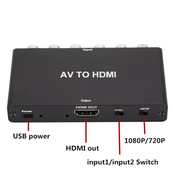 Mordely AV Switcher Converter Adapter