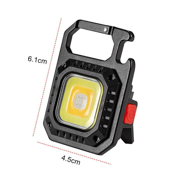 Mordely Mini LED-ljus Nyckelring Flasköppnare