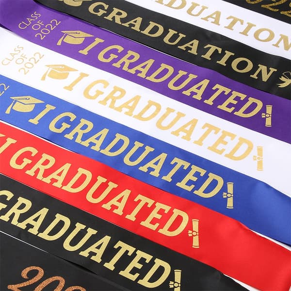Mordely 03 Graduation Sash Graduated Satin 2