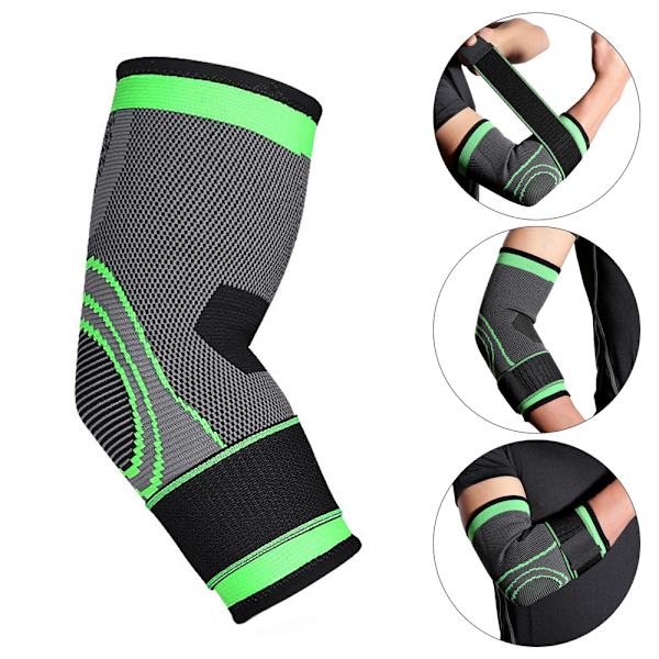 Mordely Armbågsstöd Stöd Kompressionsärm Tennis Artrit Smärta green XL