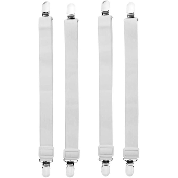 8 Pieces Fitted Sheet Tensioner Adjustable Bed Sheet Adjustable Sheet Hold-down Straps Fasteners Elastic Adjustable Support Straps Bed Sheet For Sofa