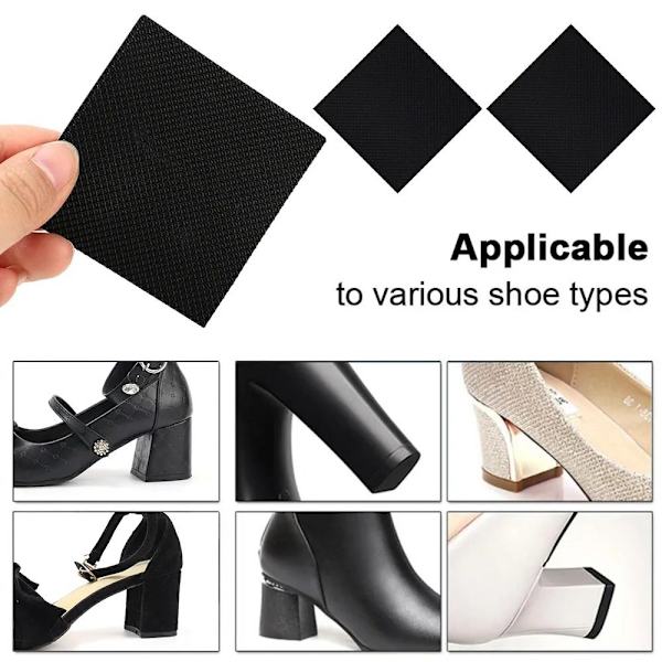 Mordely Skoreparation gummisulskydd SVART 60X60X3,5MM Black 60x60x3.5mm