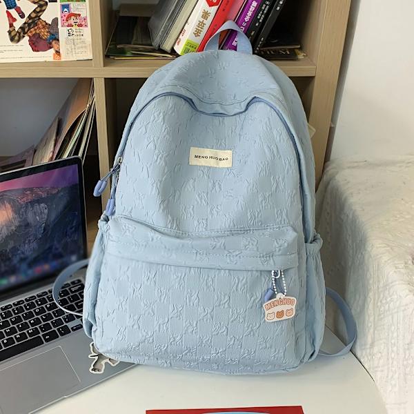 Mordely Student Skolväska Ryggsäck BLÅ blue