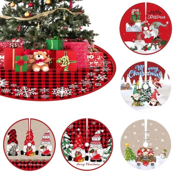 Mordely 90 cm julgranskjol Cover tecknad tomte