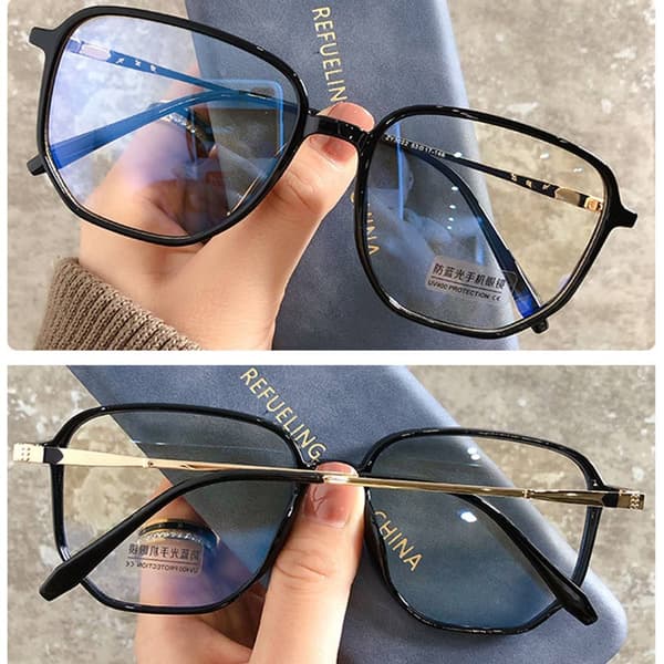Mordely Anti- Light Glasses Oversized Eyeglasses BLÅ Blue