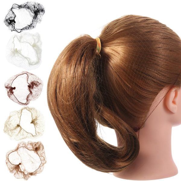 50st Osynlig hårnät Fine Mesh Peruk Net Ballett Snood LIGHT light brown