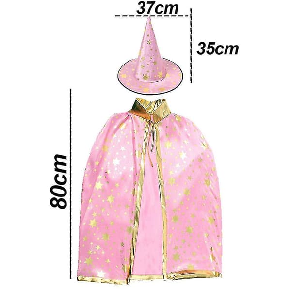 2023 Wizard Cape With Hat,halloween Kids