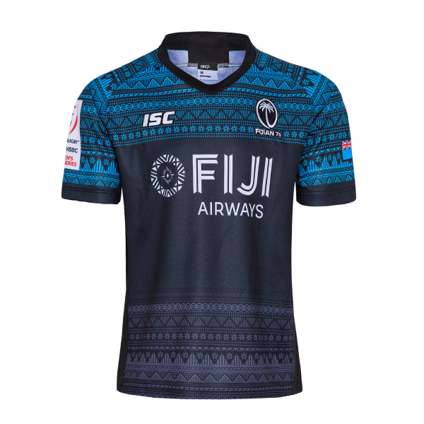 Mordely 2020 FIJI Sevens Away Rugbytröja för herrar för vuxna XL