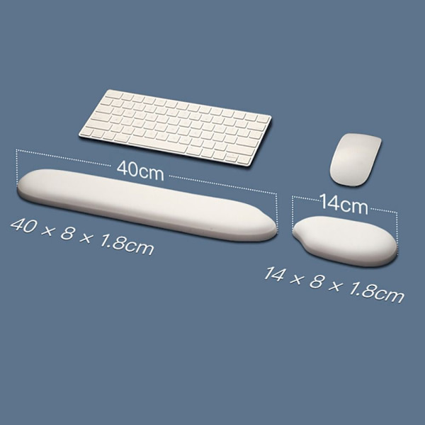 Mordely Handledsstöd Musmatta Tangentbordsdyna TANGENTBORD-GRÅT TANGENTBORD Keyboard Pad-Grey