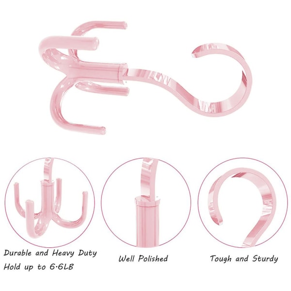 Mordely PRotating Scarf Purse Organizer For Closet Tie Rack And Belt Organizer, 3 Pack Plastic Closet Handbag Hanger For Belts,ties, Bag,