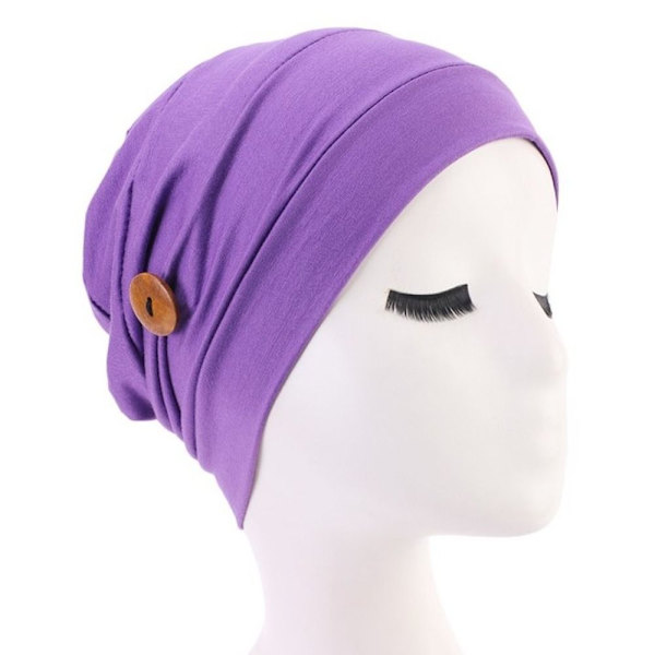 Mordely Dam Turban Chemo Hat SVART black