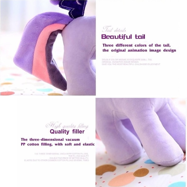 25CM My Little Pony Unicorn Toys LILA purple