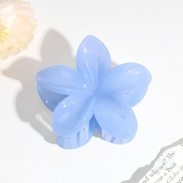 Mordely 3 STK Blomma Hår Klo Blomform Klämma BLÅ BLUE