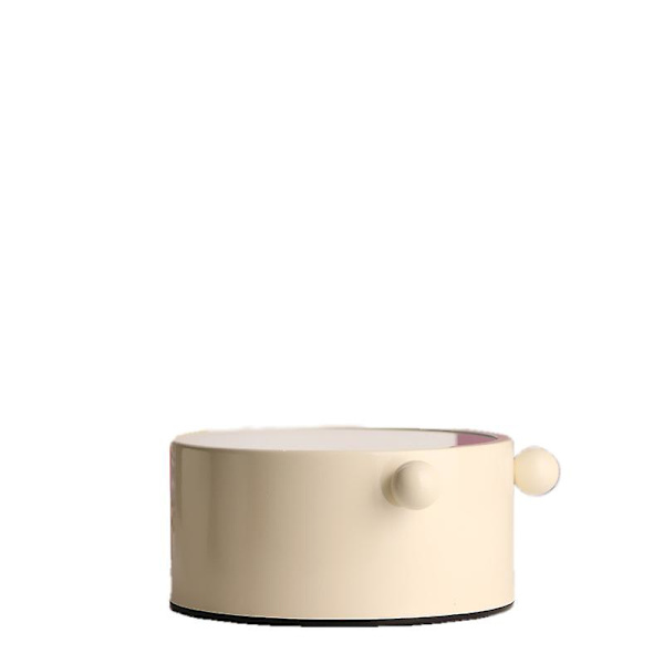 Round Small Alarm Clock, Silent Night Light Function, Student Bedside Alarm Clock, Digital Alarm Clock (fish Bone)